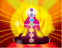 Chakras; the seven main centres of energy